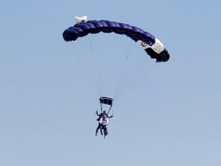 Brian skydiving to raise money for local charity