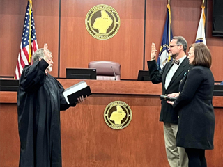 Brian takes oath of office