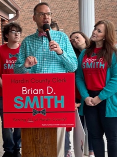 Brian Smith Campaigning with Family